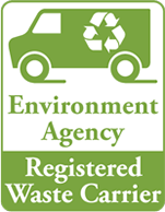 Licensed Waste Carrier with the Environment Agency
